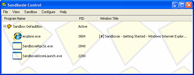 Sandboxie (8) Sandboxie (8)